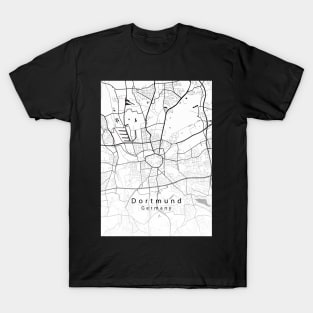 Dortmund Germany City Map T-Shirt